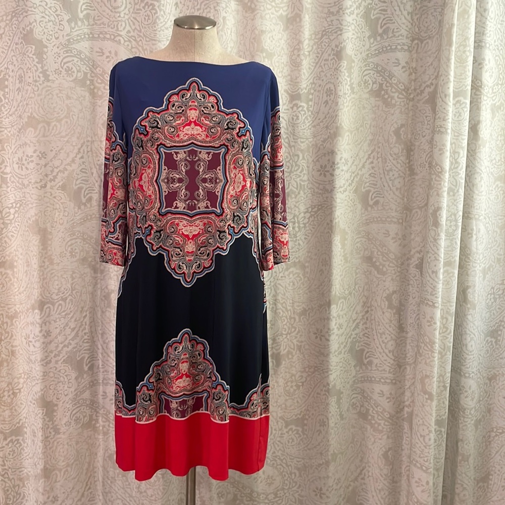 JM Collection printed dress